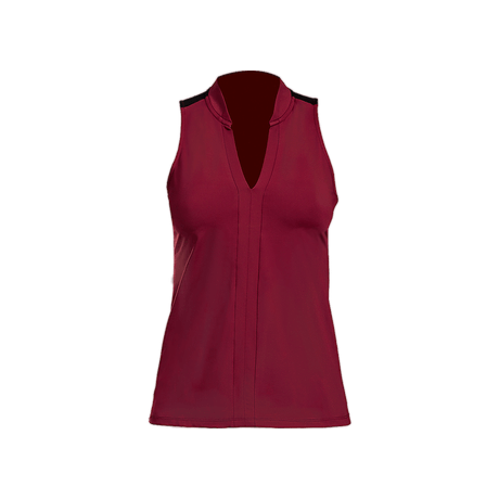 BLUSA COM TULE MARSALA