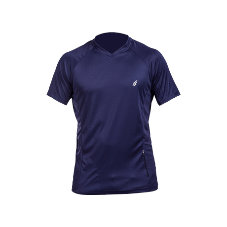 CAMISETA ESPORTIVA MANGA RAGLAN AZUL