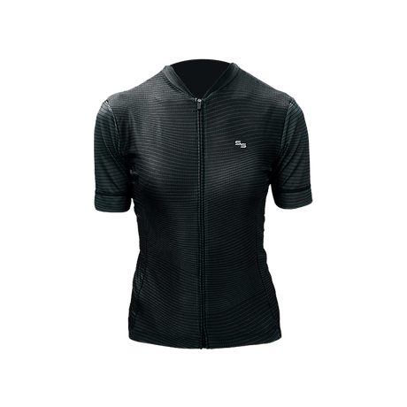 CAMISA CICLISMO ESSENCIAL ONDAS FEMININO PRETO