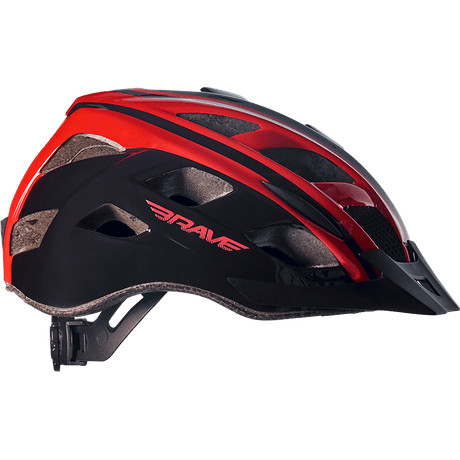 CAPACETE CICLISMO ENDURO VERMELHO BRAVE
